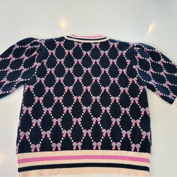 THML Navy and Pink Knit Top - Picture 3 of 5
